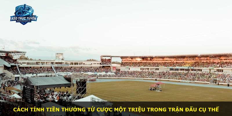 Cách tính tiền thưởng từ cược một triệu trong trận đấu cụ thể